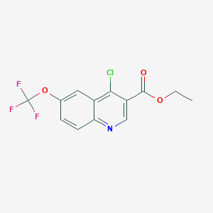 molecular formula C13H9ClF3NO3 B1630039 Ethyl 4-chloro-6-(trifluoromethoxy)quinoline-3-carboxylate CAS No. 207231-23-0