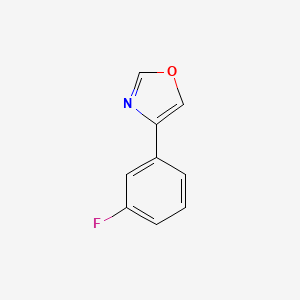 molecular formula C9H6FNO B1630052 4-(3-Fluorophenyl)oxazole CAS No. 620971-54-2