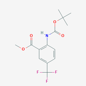 B1630055 Methyl 2-((tert-butoxycarbonyl)amino)-5-(trifluoromethyl)benzoate CAS No. 209688-24-4