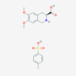 (3S)-6,7-dimethoxy-1,2,3,4-tetrahydroisoquinoline-3-carboxylic acid;4-methylbenzenesulfonic acid