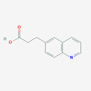 molecular formula C12H11NO2 B1630064 3-(Quinolin-6-YL)propanoic acid CAS No. 476660-20-5