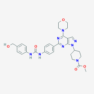 molecular formula C30H34N8O5 B163007 mTOR inhibitor WYE-28 