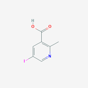 molecular formula C7H6INO2 B1630094 5-碘-2-甲基吡啶-3-羧酸 CAS No. 1092286-33-3