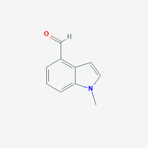 molecular formula C10H9NO B163010 1-methyl-1H-indole-4-carbaldehyde CAS No. 133994-99-7