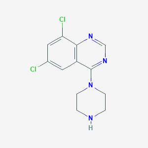 molecular formula C12H12Cl2N4 B1630100 6,8-Dichloro-4-piperazin-1-YL-quinazoline CAS No. 72700-41-5