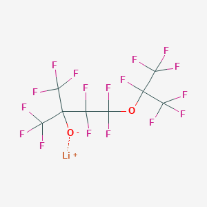 molecular formula C8F17LiO2 B1630111 LITHIUM PERFLUORO(2,6-DIMETHYL-5-OXA-2-HEPTOXIDE) CAS No. 78740-39-3