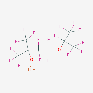 Lithium 1,1,1,3,3,4,4-heptafluoro-4-[(1,1,1,2,3,3,3-heptafluoropropan-2-yl)oxy]-2-(trifluoromethyl)butan-2-olate