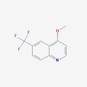 molecular formula C11H8F3NO B1630134 4-Methoxy-6-(trifluoromethyl)quinoline CAS No. 262588-43-2