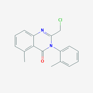molecular formula C17H15ClN2O B1630140 2-(Chloromethyl)-5-methyl-3-(o-tolyl)quinazolin-4(3H)-one CAS No. 371244-11-0