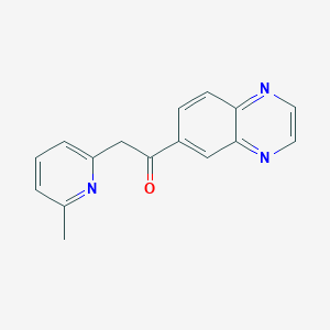 molecular formula C16H13N3O B1630144 2-(6-Methylpyridin-2-yl)-1-(quinoxalin-6-yl)ethanone CAS No. 356560-90-2
