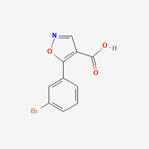 molecular formula C10H6BrNO3 B1630148 5-(3-Bromo-phenyl)-isoxazole-4-carboxylic acid CAS No. 887408-13-1