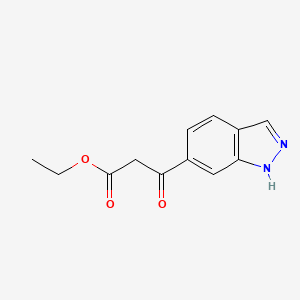 Ethyl 3-(1H-indazol-6-yl)-3-oxopropanoate