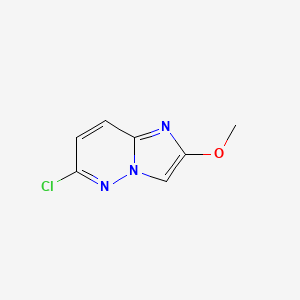 molecular formula C7H6ClN3O B1630156 6-Chloro-2-methoxyimidazo[1,2-b]pyridazine CAS No. 189115-98-8