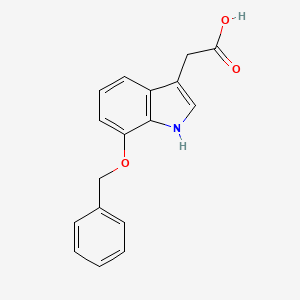 molecular formula C17H15NO3 B1630163 2-(7-(Benzyloxy)-1H-indol-3-yl)acetic acid CAS No. 99102-25-7