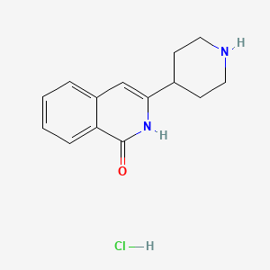 molecular formula C14H17ClN2O B1630164 3-(Piperidin-4-yl)isoquinolin-1(2H)-one hydrochloride CAS No. 680223-90-9