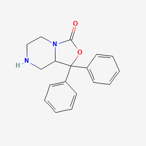 molecular formula C18H18N2O2 B1630165 1,1-Diphenyltetrahydro-1H-oxazolo[3,4-a]pyrazin-3(5H)-one CAS No. 847555-93-5
