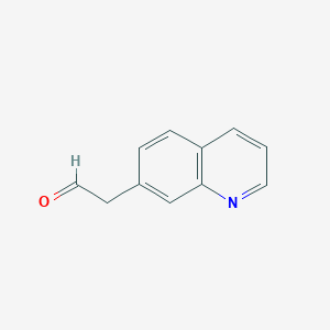 molecular formula C11H9NO B1630180 2-(Quinolin-7-YL)acetaldehyde CAS No. 545423-98-1