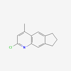 molecular formula C13H12ClN B1630186 2-chloro-4-methyl-7,8-dihydro-6H-cyclopenta[g]quinoline CAS No. 361982-79-8