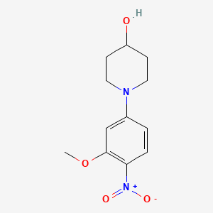 molecular formula C12H16N2O4 B1630188 1-(3-Methoxy-4-nitrophenyl)piperidin-4-ol CAS No. 761440-22-6