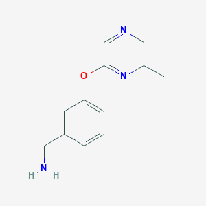 molecular formula C12H13N3O B1630191 3-[(6-Methylpyrazin-2-yl)oxy]benzylamine CAS No. 941716-89-8