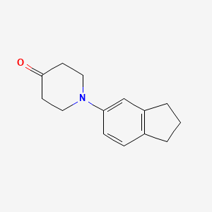 1-(2,3-dihydro-1H-inden-5-yl)piperidin-4-one