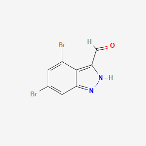 4,6-dibromo-2H-indazole-3-carbaldehyde