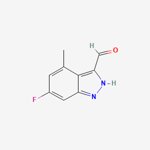 6-fluoro-4-methyl-2H-indazole-3-carbaldehyde