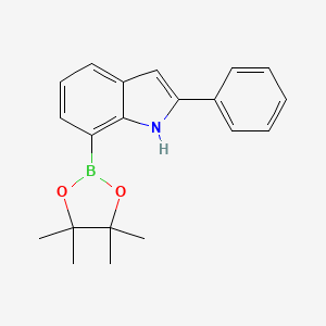 2-Phenyl-7-(4,4,5,5-tetramethyl-1,3,2-dioxaborolan-2-YL)-1H-indole