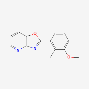 molecular formula C14H12N2O2 B1630221 2-(3-Methoxy-2-methylphenyl)oxazolo[4,5-b]pyridine CAS No. 60772-59-0