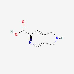molecular formula C8H8N2O2 B1630227 2,3-Dihydro-1h-pyrrolo[3,4-c]pyridine-6-carboxylic acid CAS No. 720720-27-4