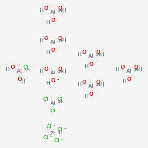 molecular formula Al8Cl8H20O20Z B1630228 Octaaluminium zirconium octachloride icosahydroxide CAS No. 98106-55-9