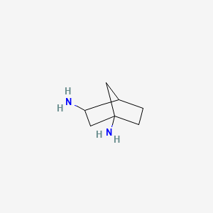 molecular formula C7H14N2 B1630229 Bicyclo[2.2.1]heptane-1,3-diamine CAS No. 889863-82-5