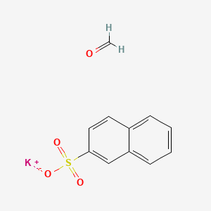 molecular formula C11H9KO4S B1630237 2-Naphthalenesulfonic acid, polymer with formaldehyde, potassium salt CAS No. 67828-14-2