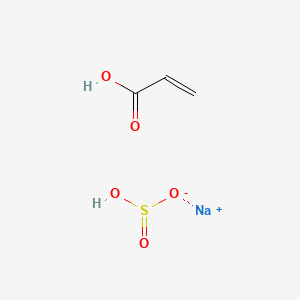 molecular formula C3H5NaO5S B1630239 sodium;hydrogen sulfite;prop-2-enoic acid CAS No. 66019-18-9
