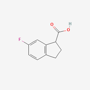 molecular formula C10H9FO2 B1630245 6-Fluoro-2,3-dihydro-1H-indene-1-carboxylic acid CAS No. 920501-51-5