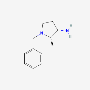 molecular formula C12H18N2 B1630248 (2S,3S)-1-Benzyl-2-methylpyrrolidin-3-amine CAS No. 74880-18-5