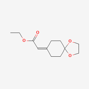 molecular formula C12H18O4 B1630256 Ethyl 2-(1,4-dioxaspiro[4.5]decan-8-ylidene)acetate CAS No. 51656-91-8