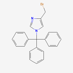 molecular formula C23H19BrN2 B1630266 4-(bromomethyl)-1-trityl-1H-imidazole CAS No. 562074-49-1
