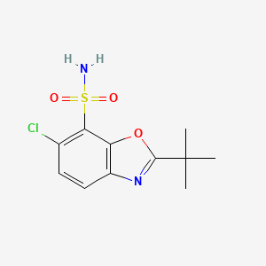 molecular formula C11H13ClN2O3S B1630272 2-(tert-Butyl)-6-chlorobenzo[d]oxazole-7-sulfonamide CAS No. 761448-08-2