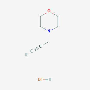 molecular formula C7H12BrNO B1630282 4-Prop-2-ynylmorpholine;hydrobromide CAS No. 6329-60-8