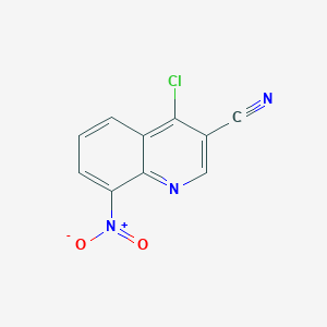 molecular formula C10H4ClN3O2 B1630285 4-Chloro-8-nitroquinoline-3-carbonitrile CAS No. 623163-11-1