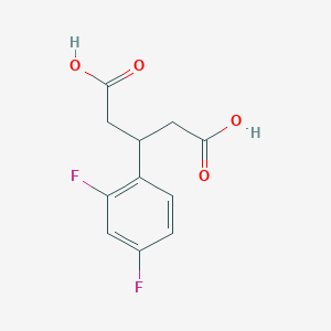 molecular formula C11H10F2O4 B1630286 3-(2,4-Difluorophenyl)pentanedioic acid CAS No. 959246-68-5