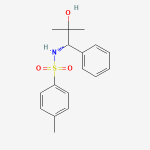 molecular formula C17H21NO3S B1630295 (S)-N-(2-Hydroxy-2-methyl-1-phenyl-propyl)-4-methyl-benzenesulfonamide CAS No. 627534-43-4