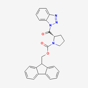molecular formula C26H22N4O3 B1630296 Fmoc-Pro-Bt CAS No. 1155875-68-5