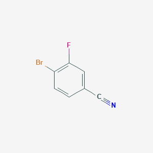 molecular formula C7H3BrFN B163030 4-Bromo-3-fluorobenzonitrile CAS No. 133059-44-6