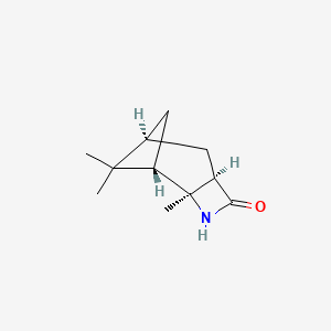 B1630302 (1S,2S,5R,7S)-2,8,8-Trimethyl-3-azatricyclo[5.1.1.0~2,5~]nonan-4-one CAS No. 328010-05-5