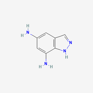 molecular formula C7H8N4 B1630304 1H-Indazole-5,7-diamine CAS No. 777802-08-1