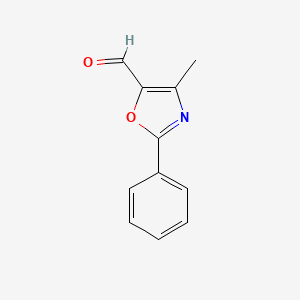molecular formula C11H9NO2 B1630312 4-Methyl-2-phenyl-1,3-oxazole-5-carbaldehyde CAS No. 953408-85-0