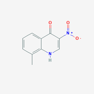 molecular formula C10H8N2O3 B1630316 4-Hydroxy-8-methyl-3-nitroquinoline CAS No. 866472-97-1