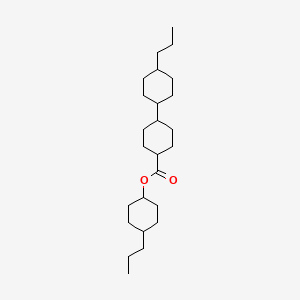molecular formula C25H44O2 B1630326 4-Propylcyclohexyl [trans[trans(trans)]]-4'-propyl[1,1'-bicyclohexyl]-4-carboxylate CAS No. 83242-83-5